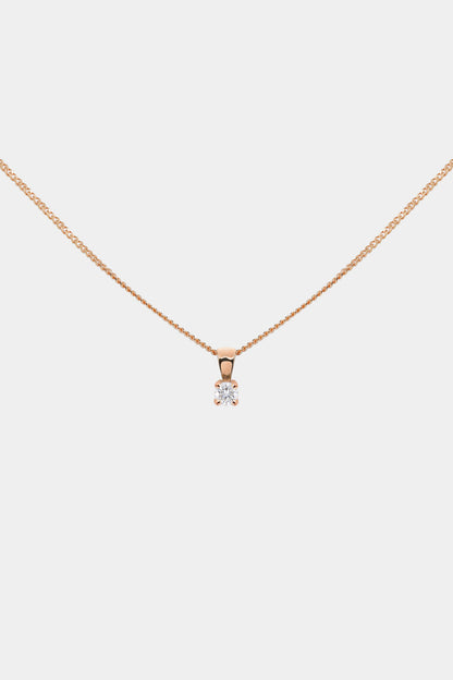 Birthstone Pendant | 9K Rose Gold