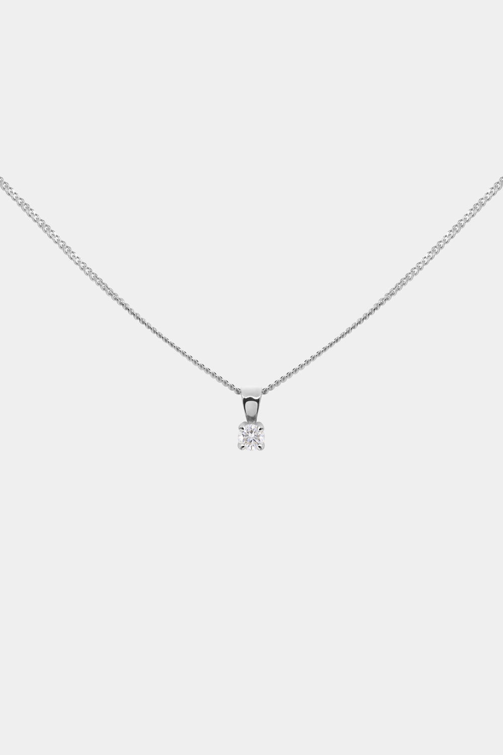 Birthstone Pendant | 9K White Gold