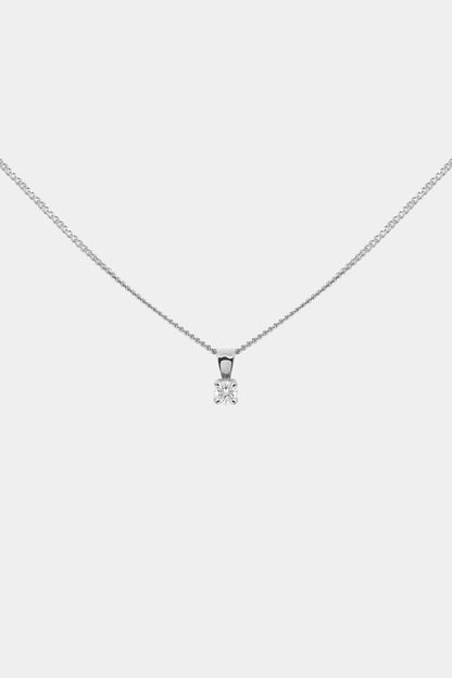 Birthstone Pendant | 9K White Gold