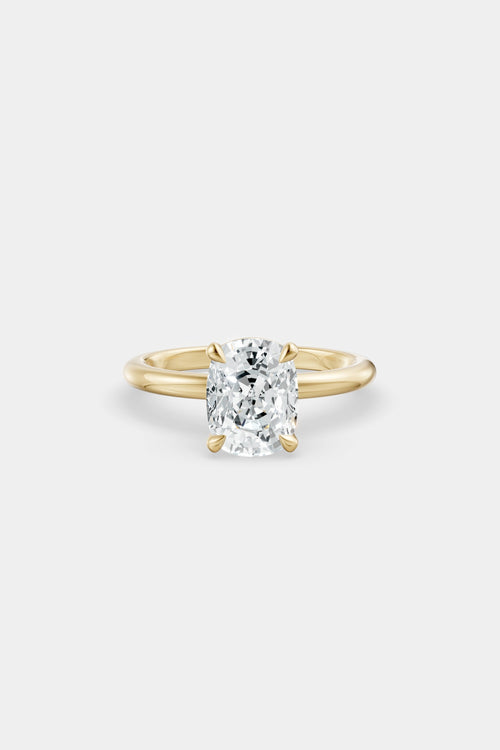 Diamond Solitaire Ring | Traditional Band