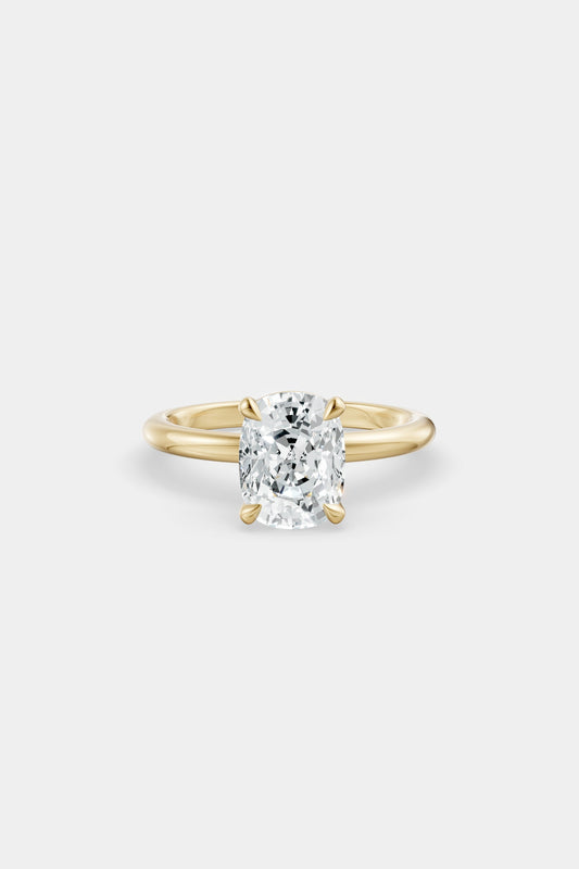 Diamond Solitaire Ring | Traditional Band