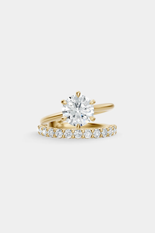 Double Band Diamond Ring | 0.05ct Diamond Band