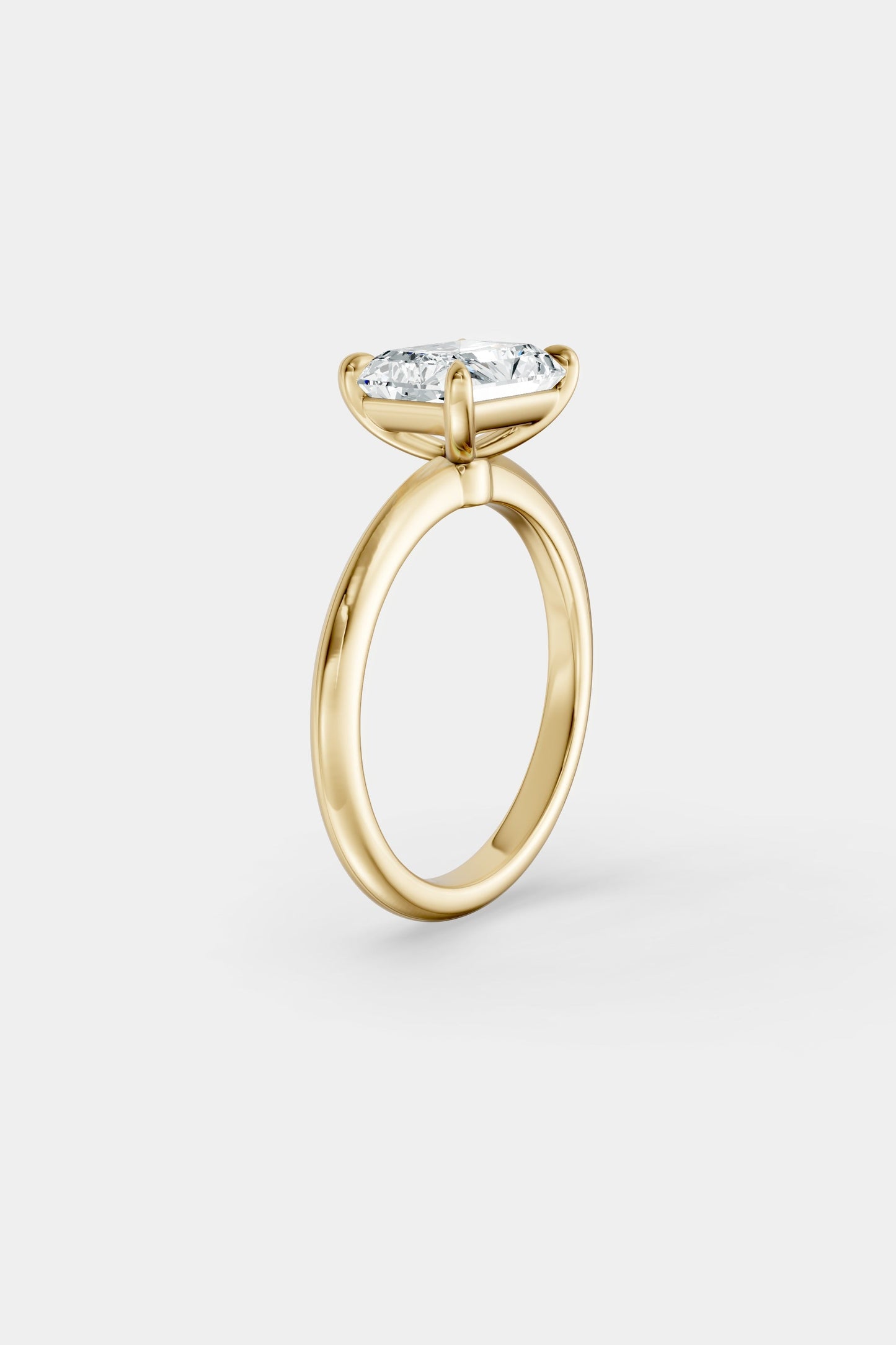 East West Diamond Solitaire Ring | Gwen Band