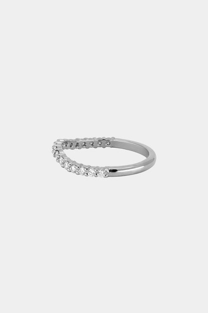 Insignia Diamond Band | 18K White Gold