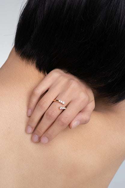 Janie Diamond Wrap Ring | Yellow Gold