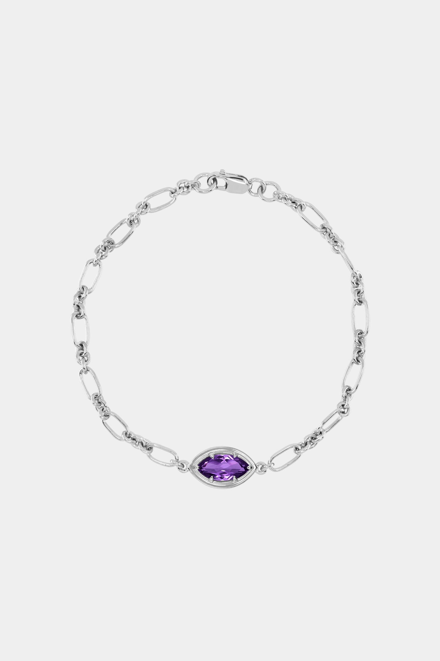Roma Marquise Gemstone Bracelet | Silver