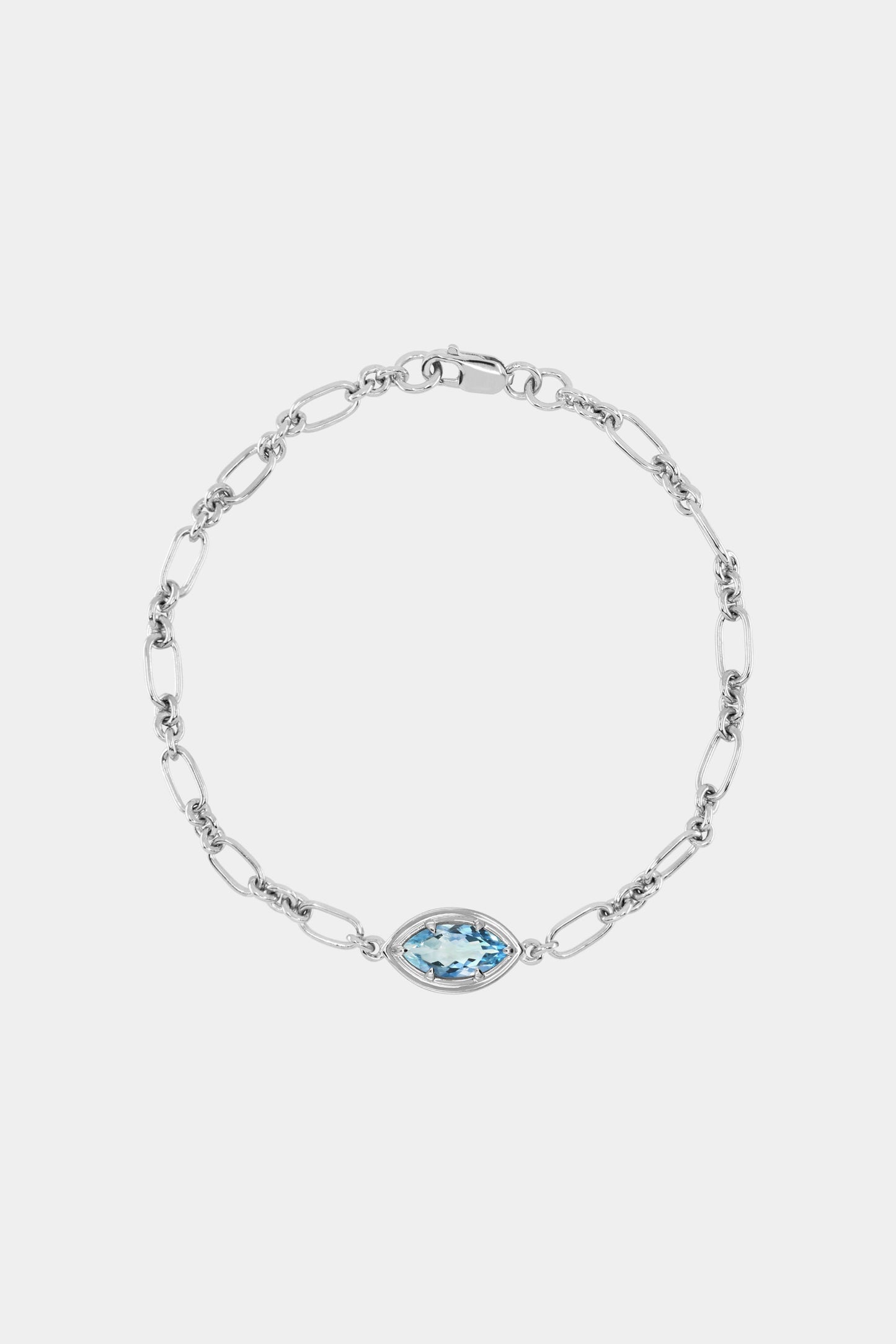 Roma Marquise Gemstone Bracelet | Silver