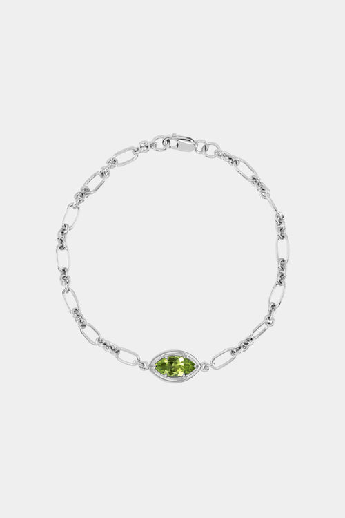 Roma Marquise Gemstone Bracelet | Silver
