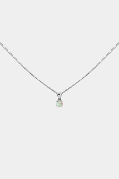Birthstone Pendant | 9K White Gold