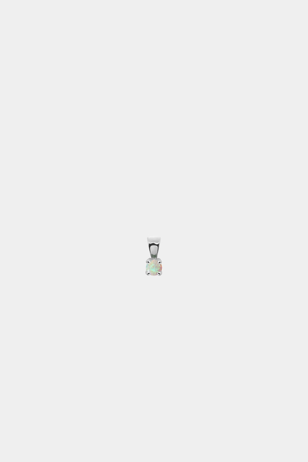Birthstone Pendant | 9K White Gold