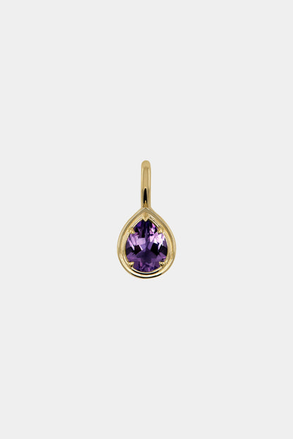 Roma Pear Gemstone Pendant | Yellow Gold