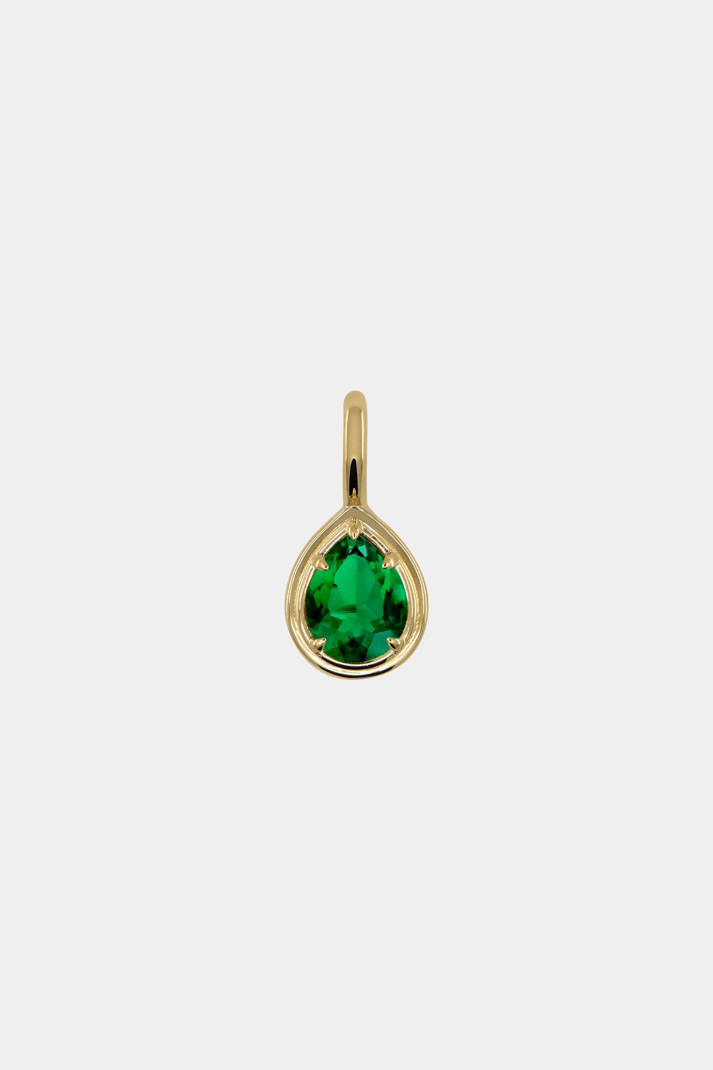 Roma Pear Gemstone Pendant | Yellow Gold