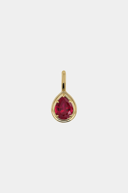 Roma Pear Gemstone Pendant | Yellow Gold