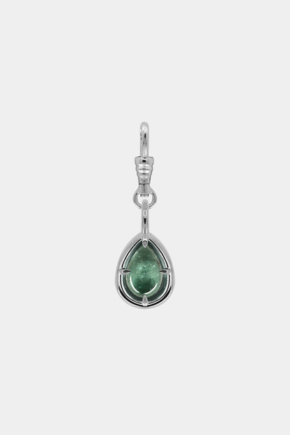 Pear Tourmaline Pendant | 9K White Gold