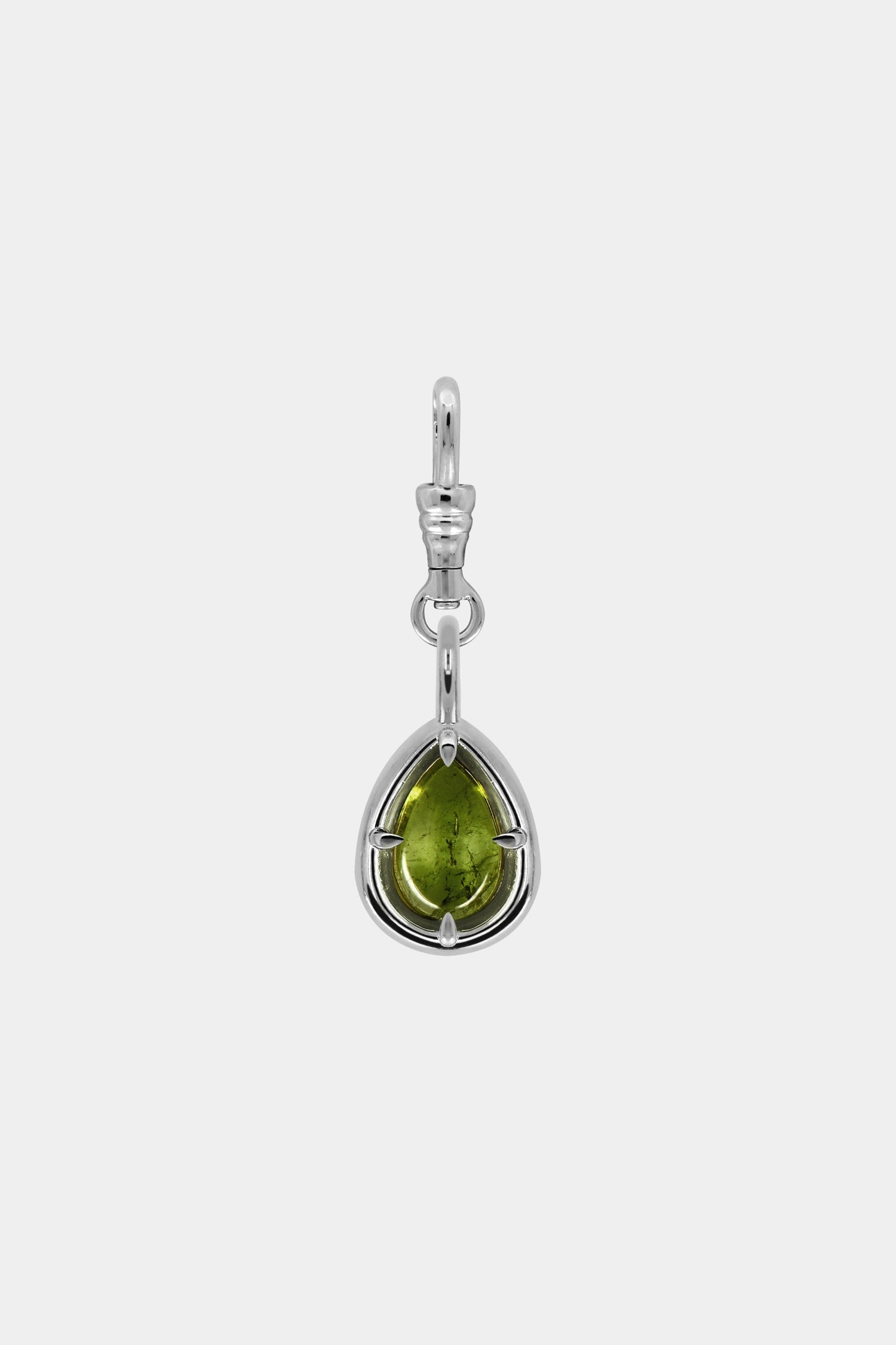 Pear Tourmaline Pendant | 9K White Gold