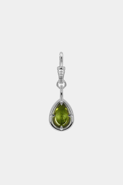 Pear Tourmaline Pendant | 9K White Gold