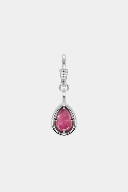 Pear Tourmaline Pendant | Silver