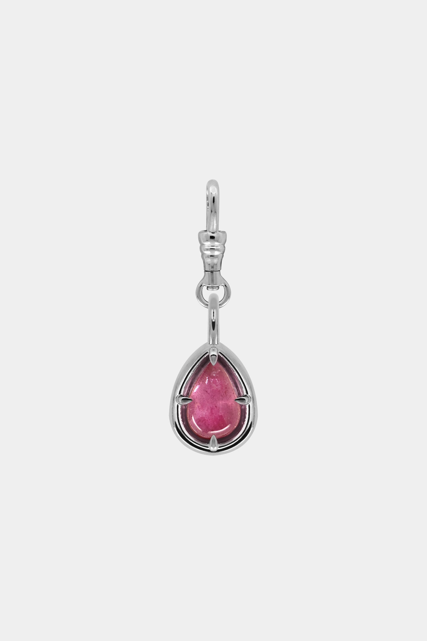 Pear Tourmaline Pendant | 9K White Gold