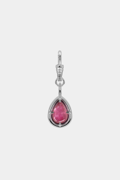 Pear Tourmaline Pendant | 9K White Gold