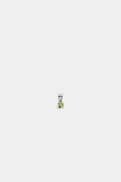 Birthstone Pendant | 9K White Gold