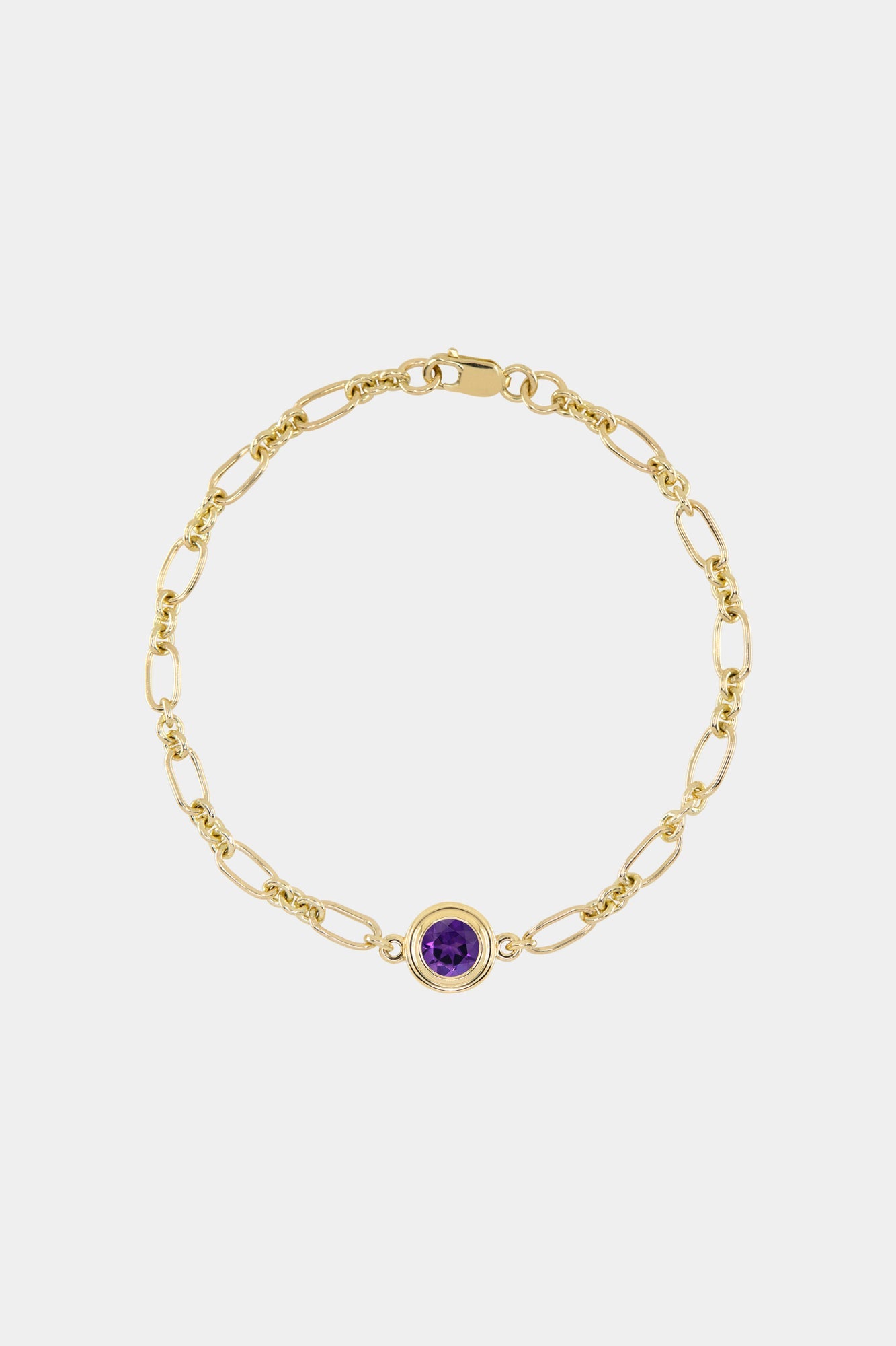 Roma Round Gemstone Bracelet | Yellow Gold, More Options Available