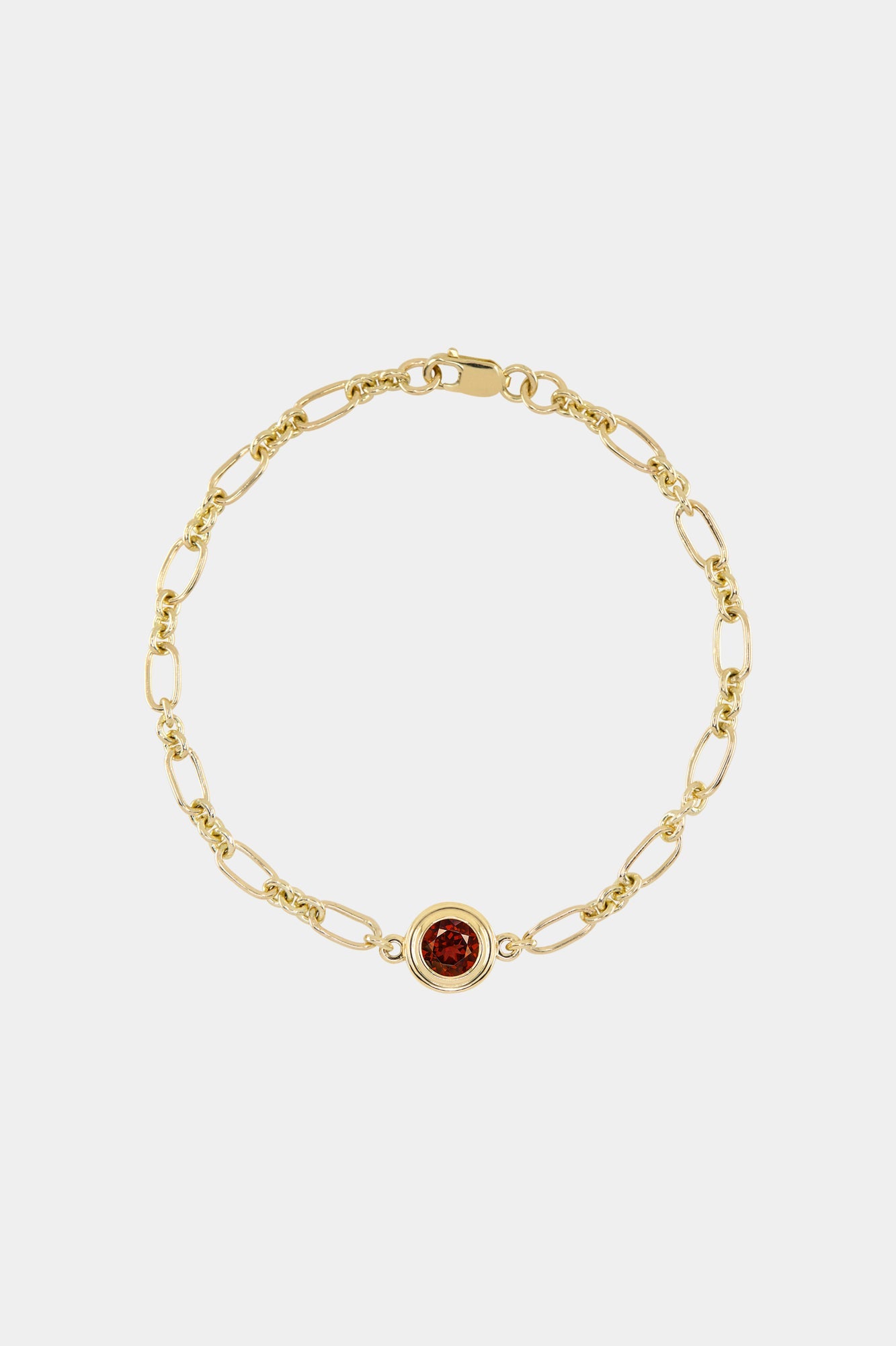 Roma Round Gemstone Bracelet | Yellow Gold, More Options Available