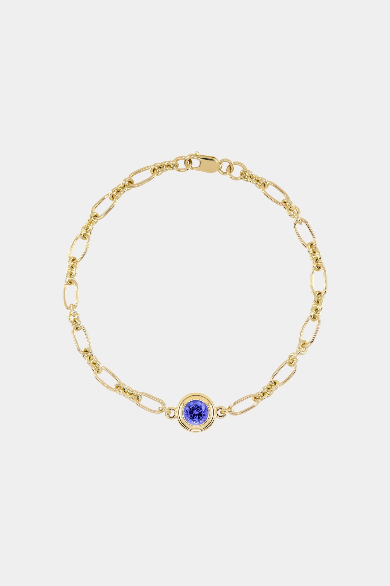Roma Round Gemstone Bracelet | Yellow Gold, More Options Available