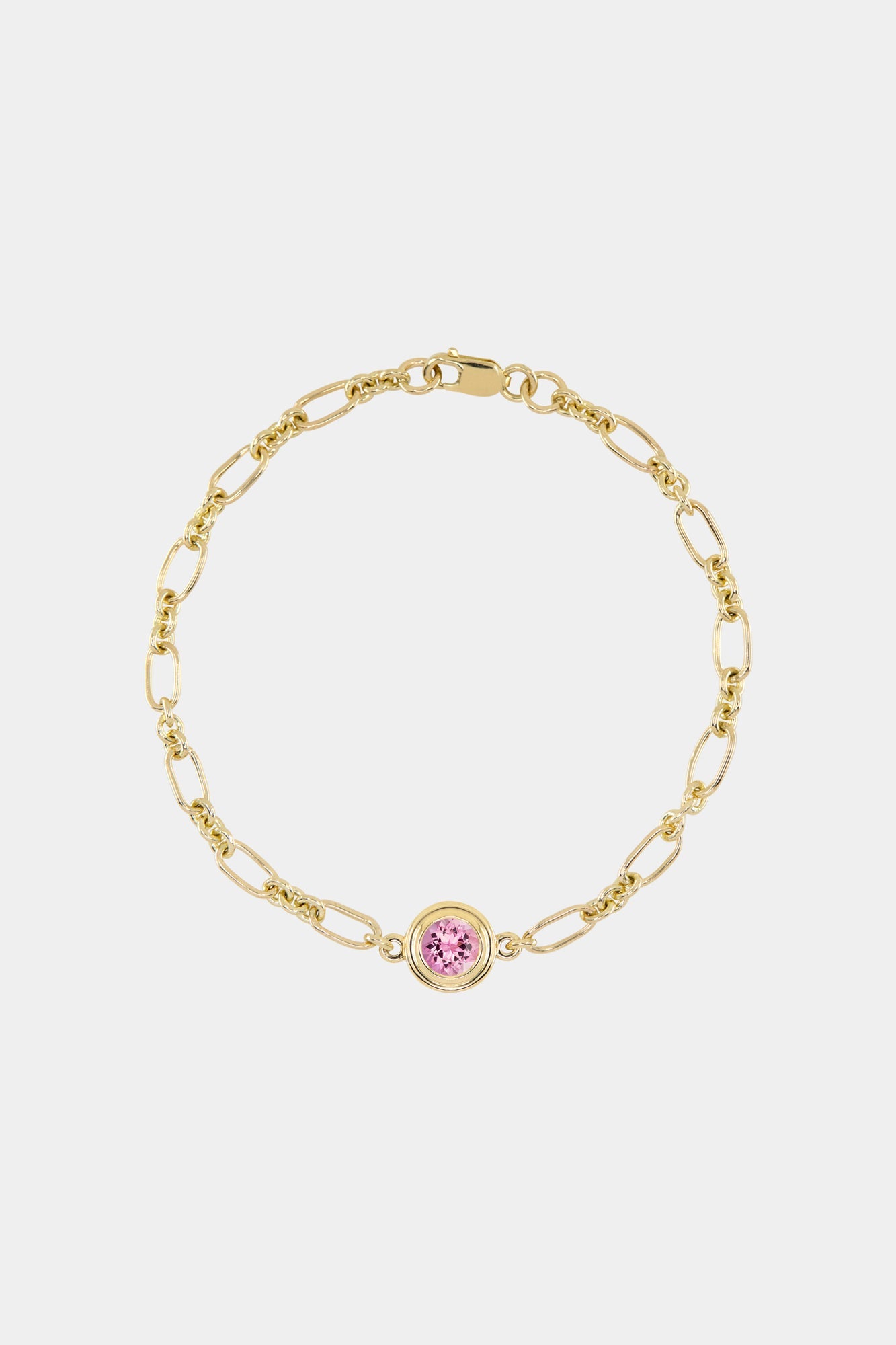 Roma Round Gemstone Bracelet | Yellow Gold, More Options Available