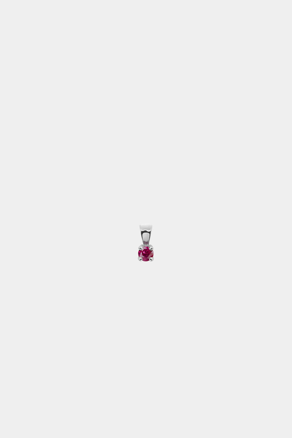 Birthstone Pendant | 9K White Gold