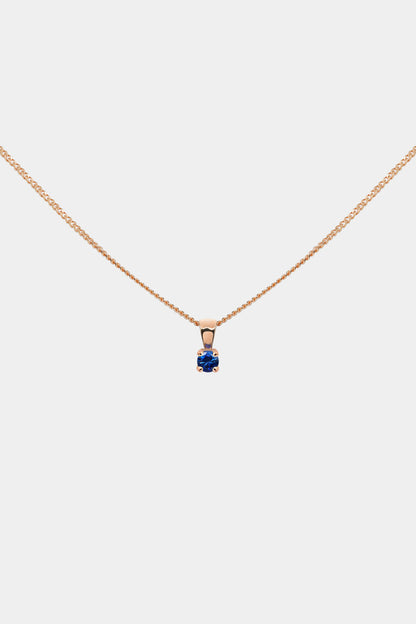 Birthstone Pendant | 9K Rose Gold