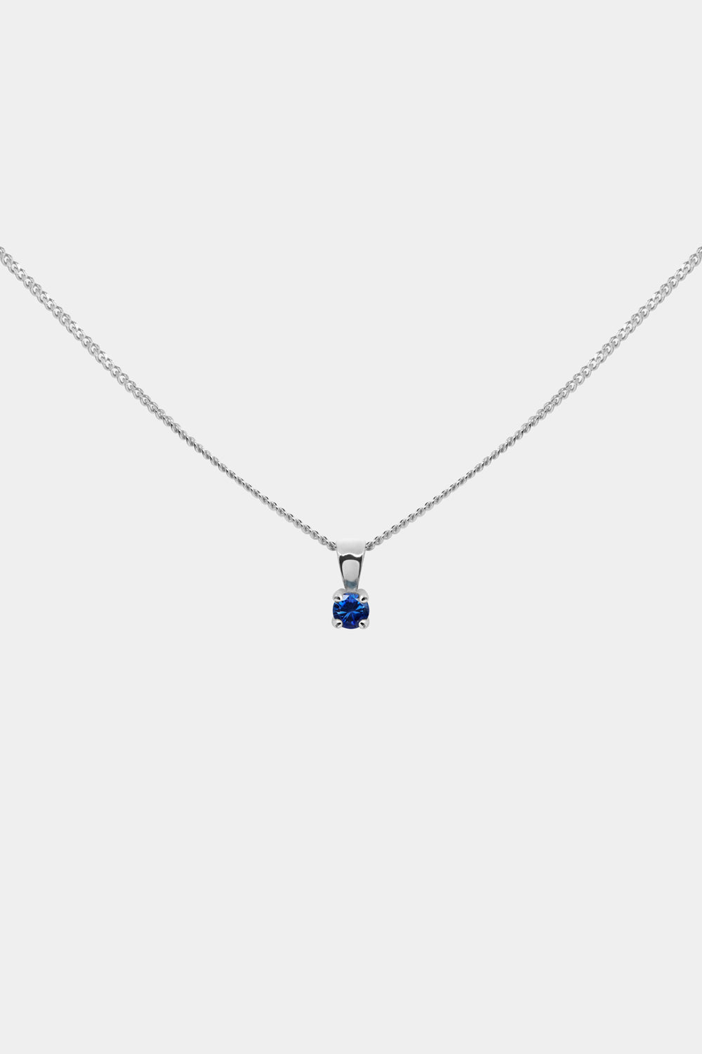 Birthstone Pendant | 9K White Gold