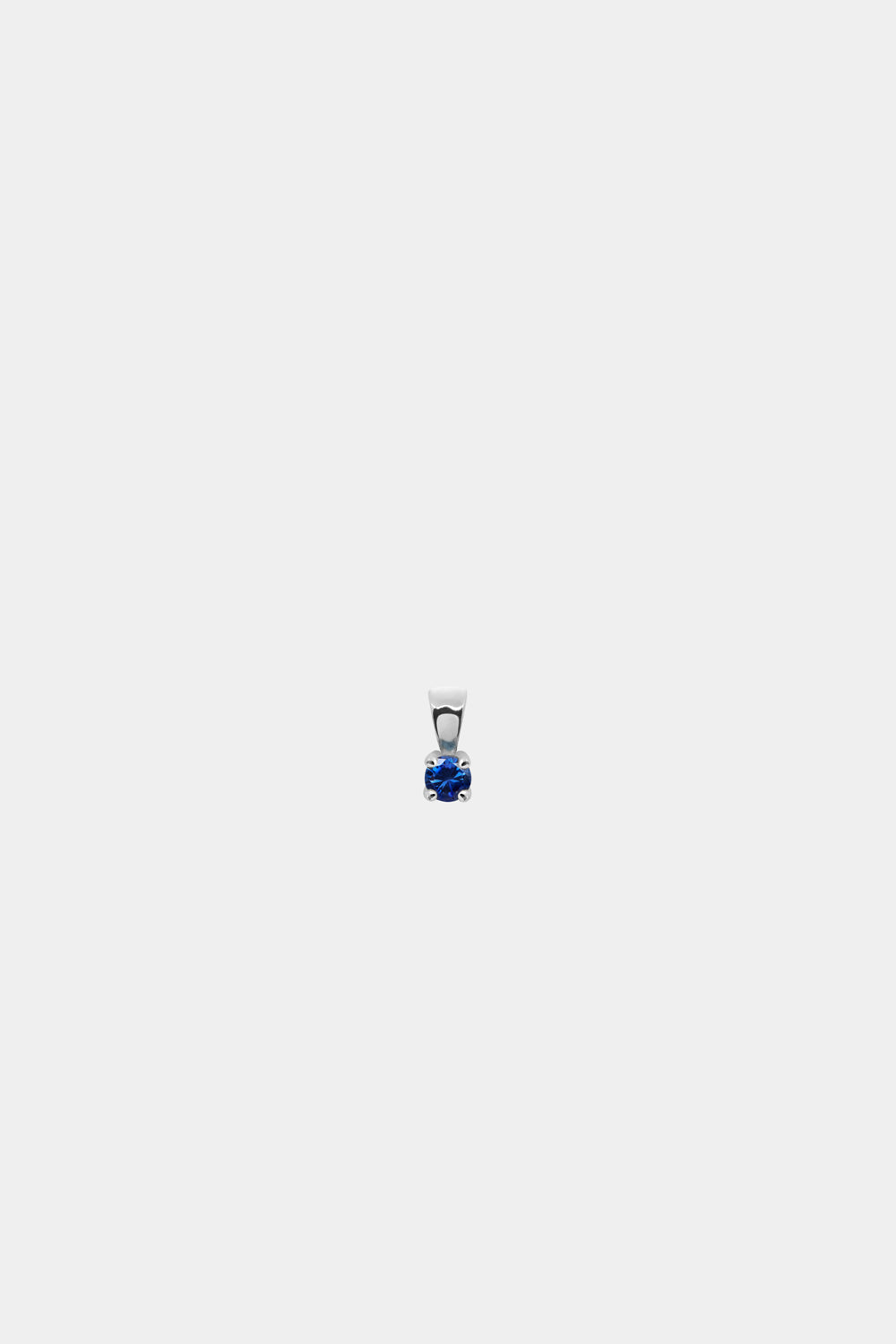 Birthstone Pendant | 9K White Gold