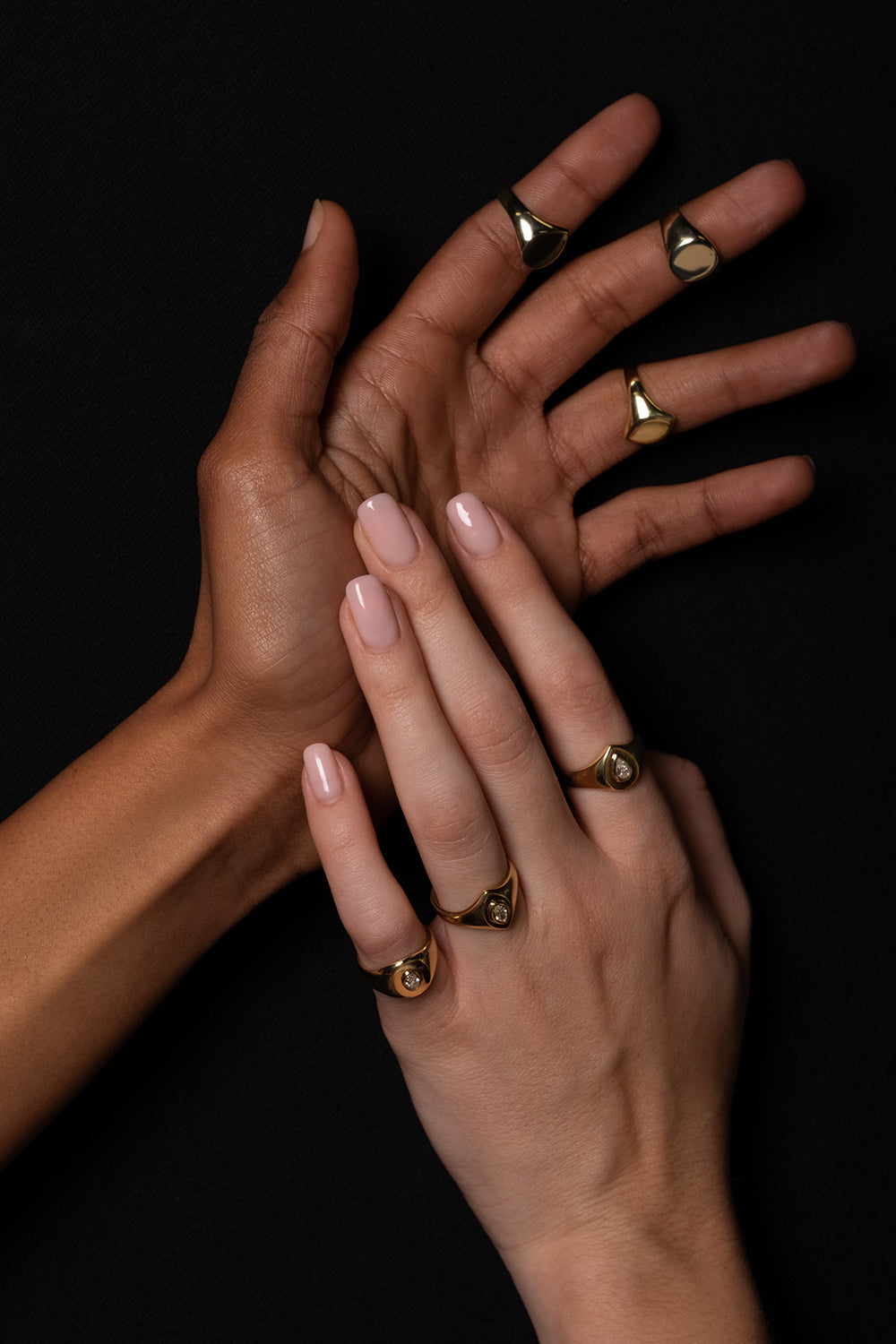 Marquise Diamond Signet Ring | Yellow Gold