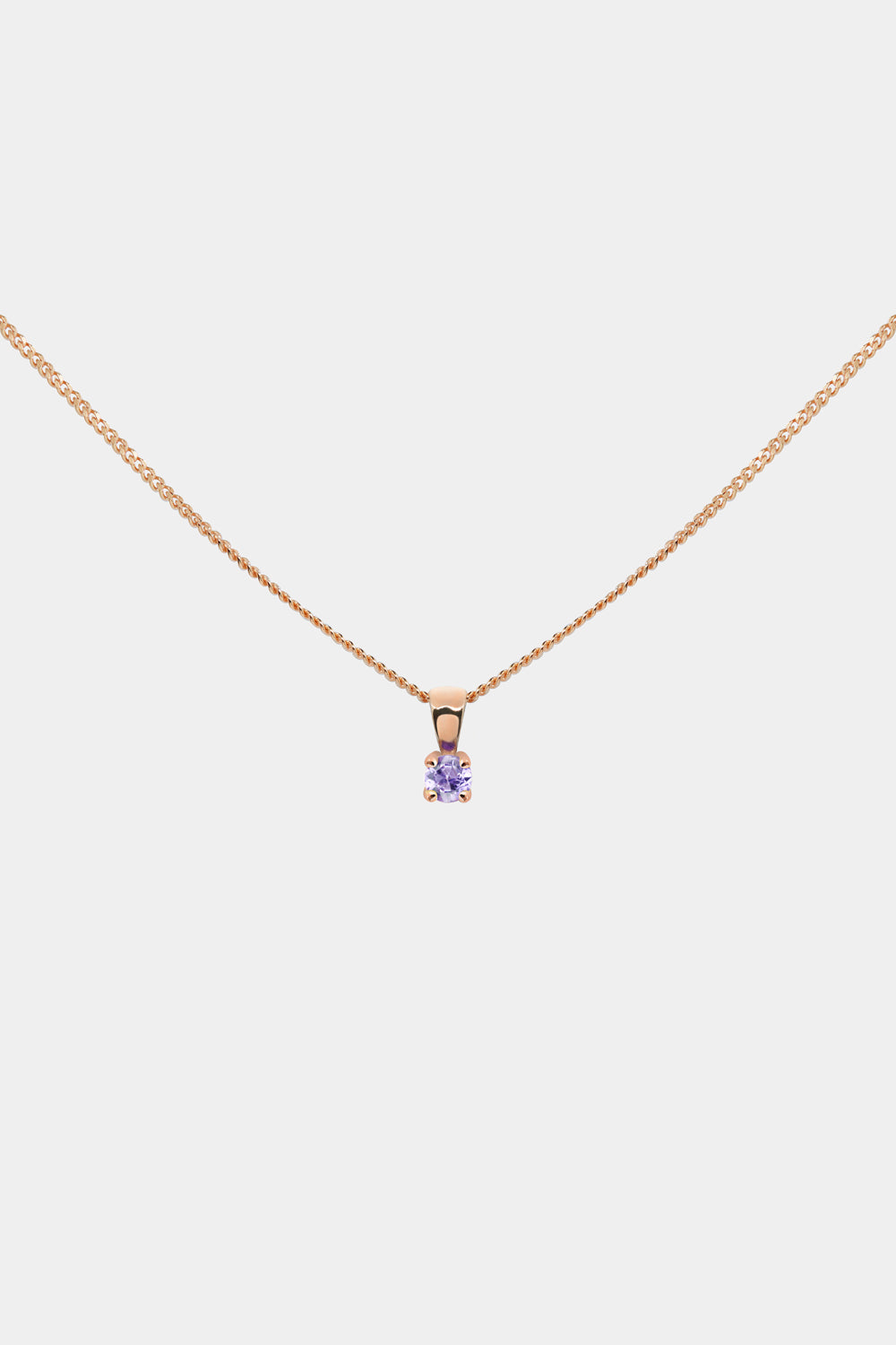Birthstone Pendant | 9K Rose Gold