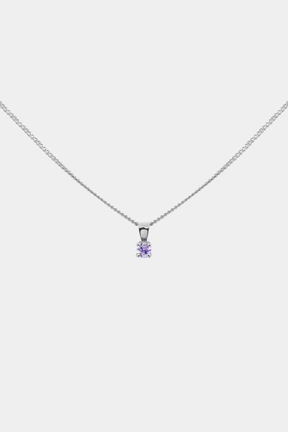 Birthstone Pendant | 9K White Gold