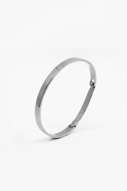 Tallows Bangle | Silver or White Gold