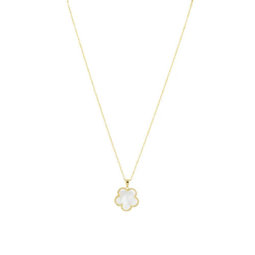 Adeline Clover Mother of Pearl Necklace