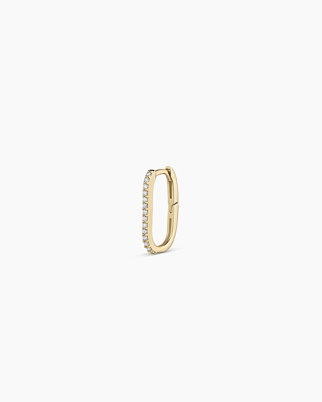 14K Diamond Parker Link Single Huggie