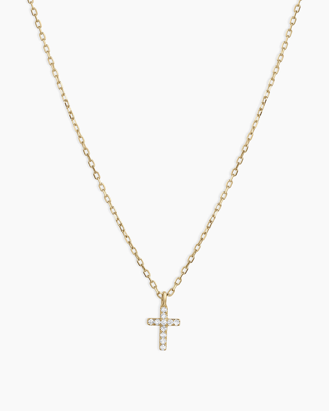 14K Diamond Cross Necklace