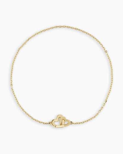 14K Gold Parker Heart Bracelet