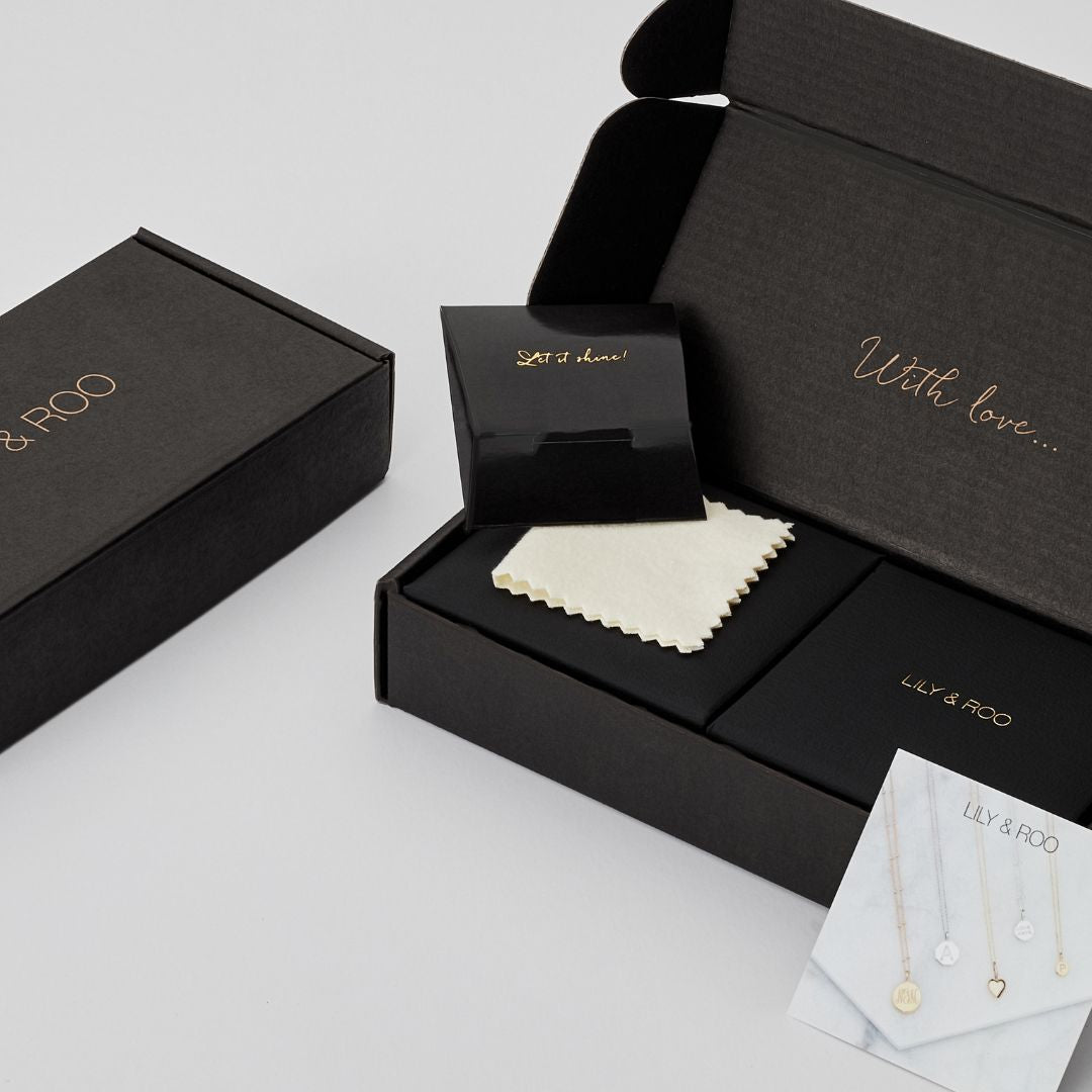 Solid White Gold Genuine Diamond Initial Letter Necklace