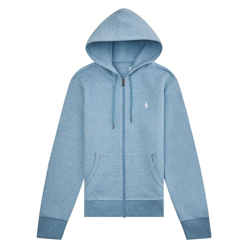 Double Knit Full Zip Hoodie | Modern Blue Heather