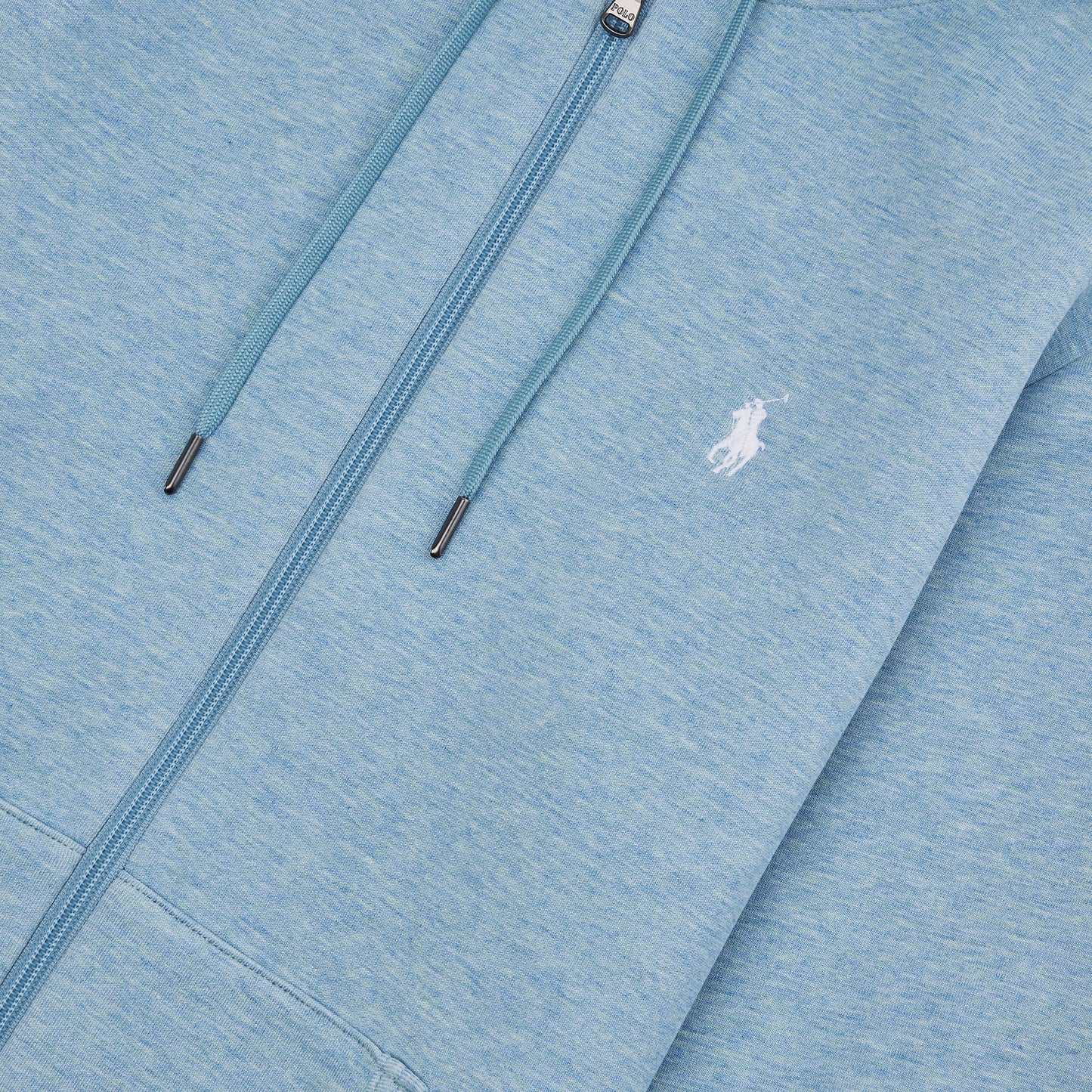 Double Knit Full Zip Hoodie | Modern Blue Heather