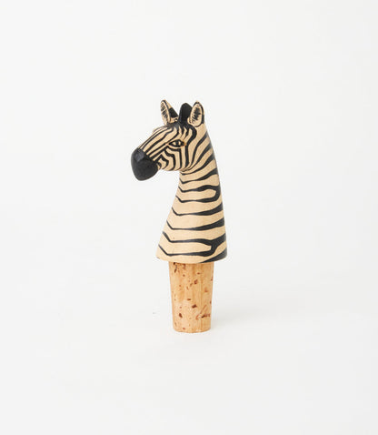 Zebra Bottle Stopper