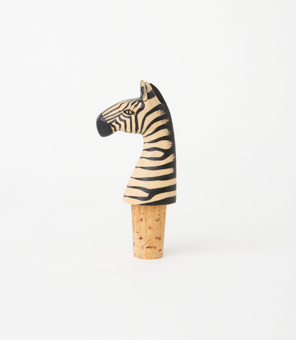 Zebra Bottle Stopper