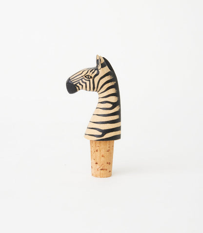 Zebra Bottle Stopper