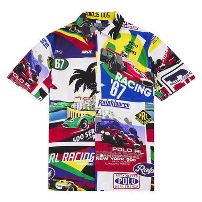 Racing Print Camp Shirt