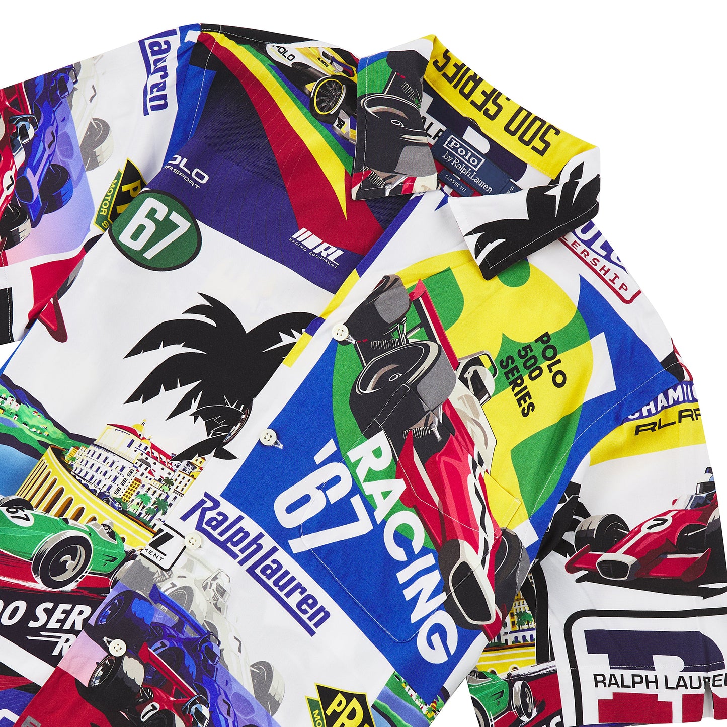 Racing Print Camp Shirt