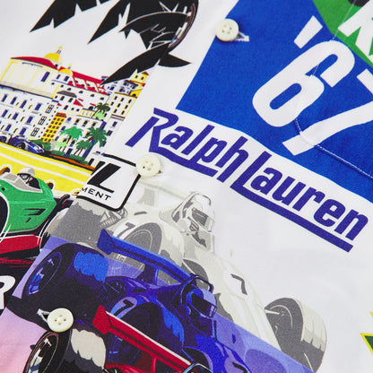 Racing Print Camp Shirt