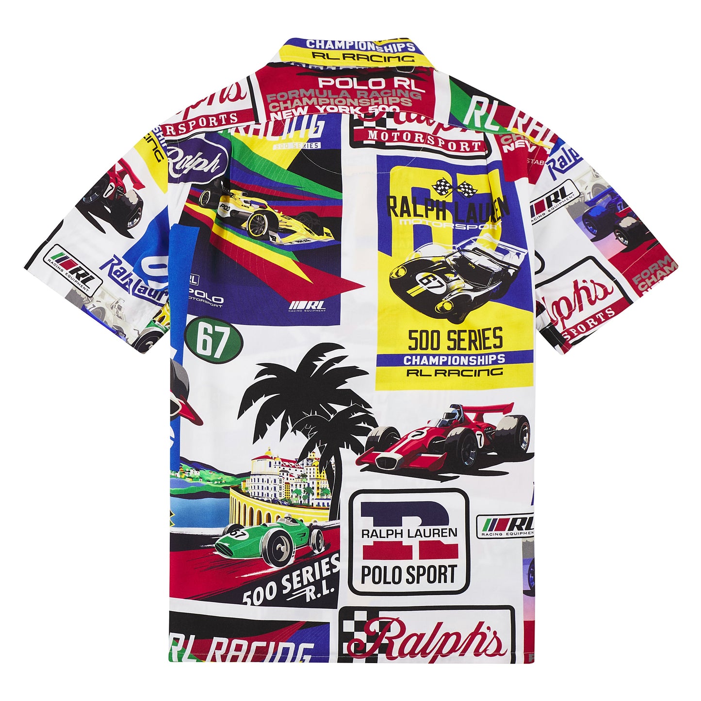 Racing Print Camp Shirt